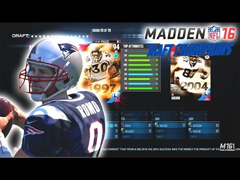 Madden NFL 16 -&quot;ALL NEW&quot; Draft Champions Mode | Live Fantasy Draft Exclusive Gameplay!