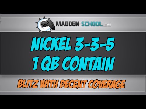 Madden 15 Blitz: Nickel 3-3-5 1 QB Contain + A Good Way To Stop Drag Routes