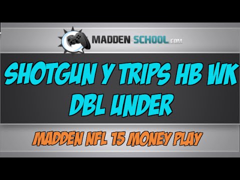 Madden 15 Money Play: Shotgun Y Trips HB WK - DBL Under