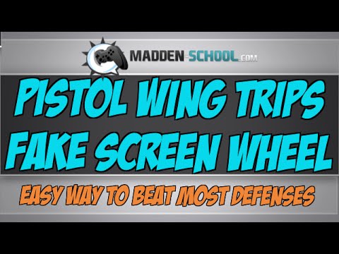 Madden NFL 15 Money Play: Pistol Wing Trips - Fake Screen Wheel