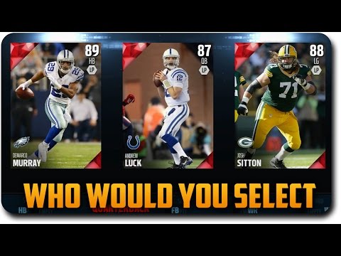 Madden 16 Draft Champions Live Draft &quot;Who would you select?&quot;