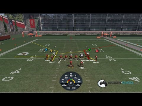 Madden 17 Passing Play: Gun Tight Flex - WR Corner