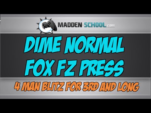 Madden 15 4 Man Blitz For 3rd and Long: Dime Normal - Fox FZ Press