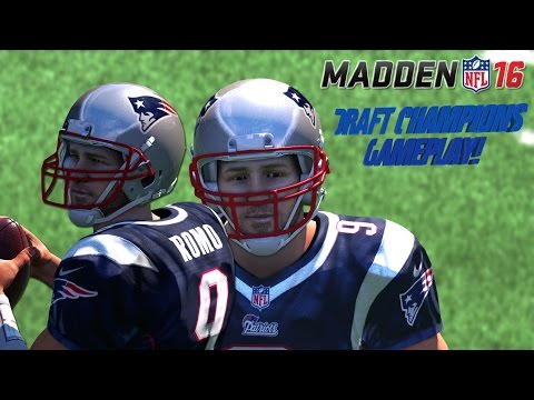 Madden NFL 16 - Draft Champions Exclusive Gameplay! | Patriots vs Vikings