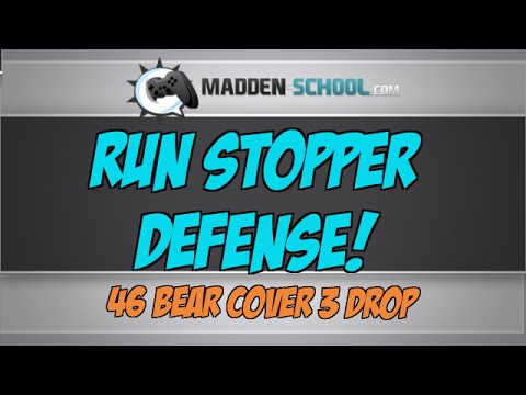 Madden 15 Run Stopper Defense: 46 Bear Cover 3 Drop