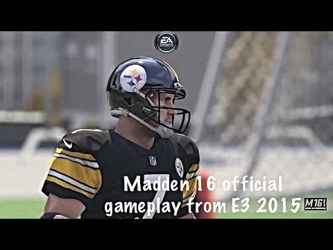 Madden NFL 16 Official Gameplay - Browns vs Steelers 1st quarter - E3 2015