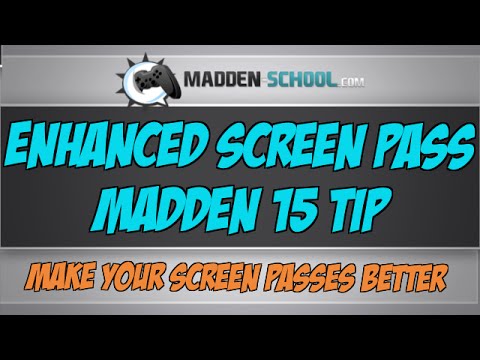 Madden 15 Screen Pass Tips: Gun Trips TE - Jags Y Screen