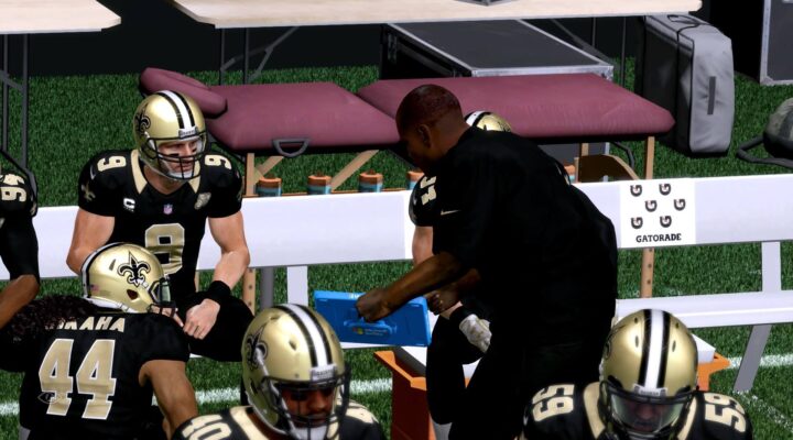 New Orleans Saints Drew Brees in Madden Game