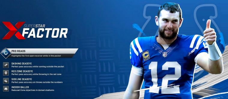 Andrew Luck M20 Tribute Item MUT 20