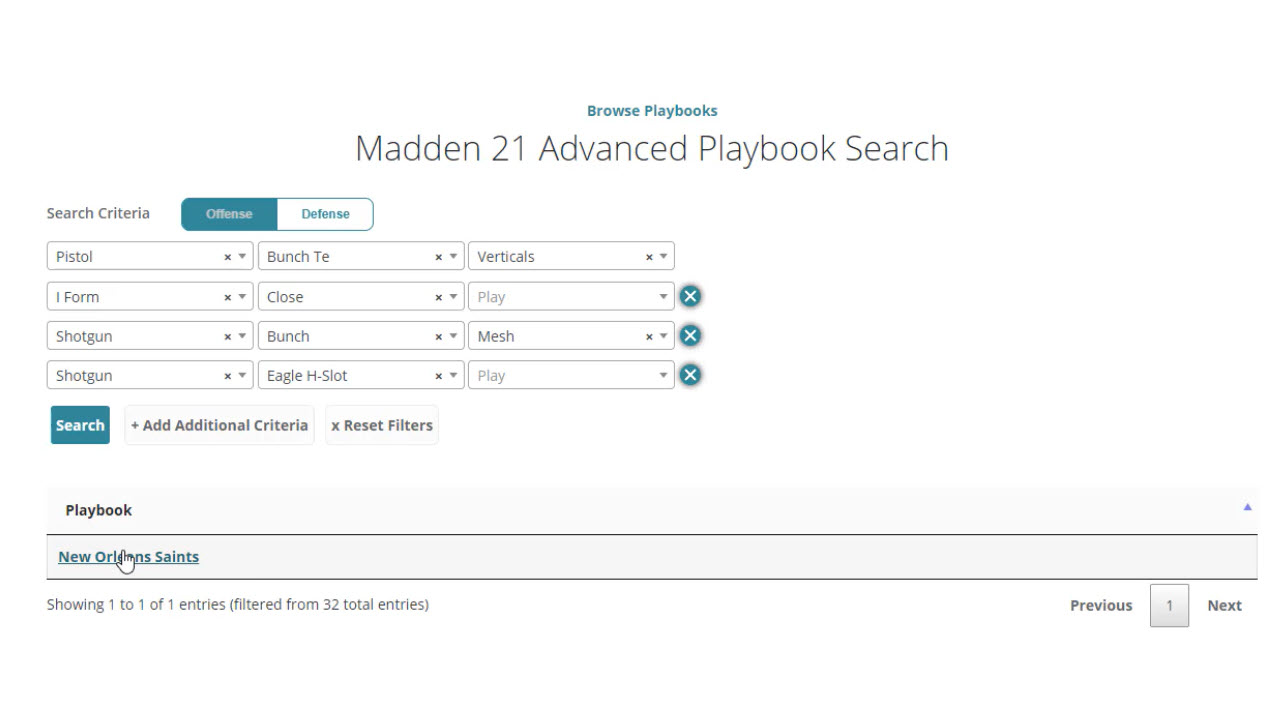 Madden 21 playbook search