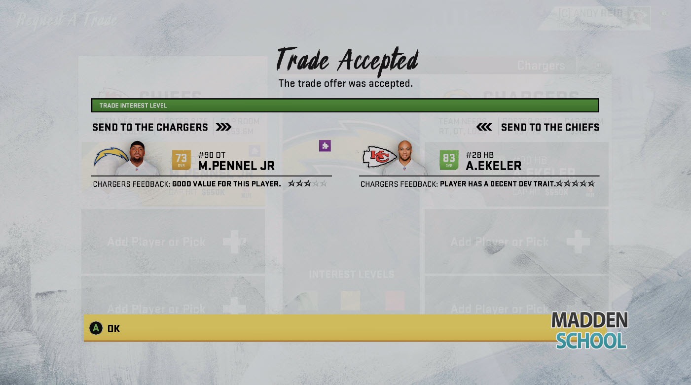 madden 21 trades