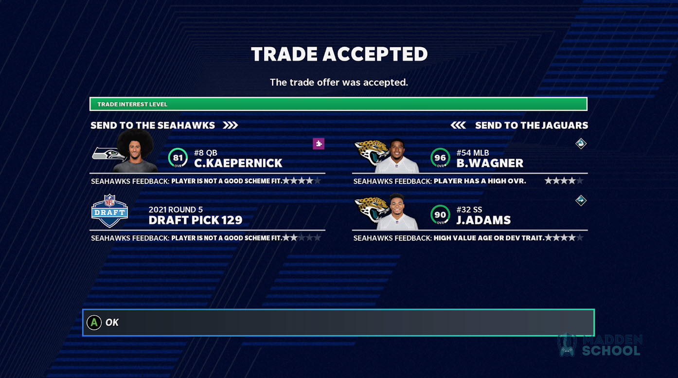 Madden 21 trades