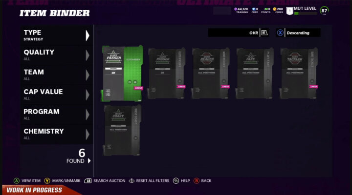 MUT 22 Strategy Items