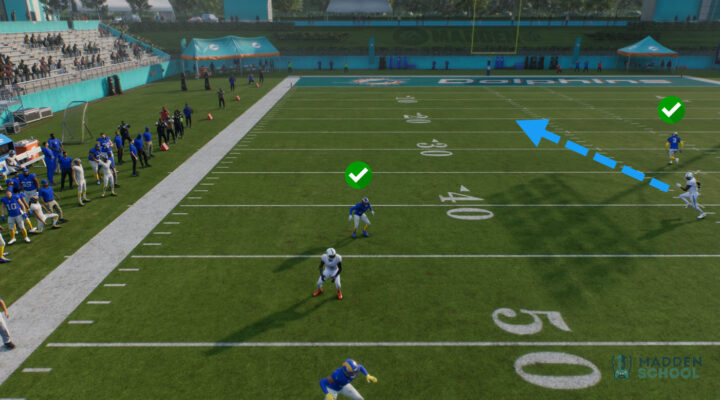 Madden 25 Cover 3 Beater Gun Split Close