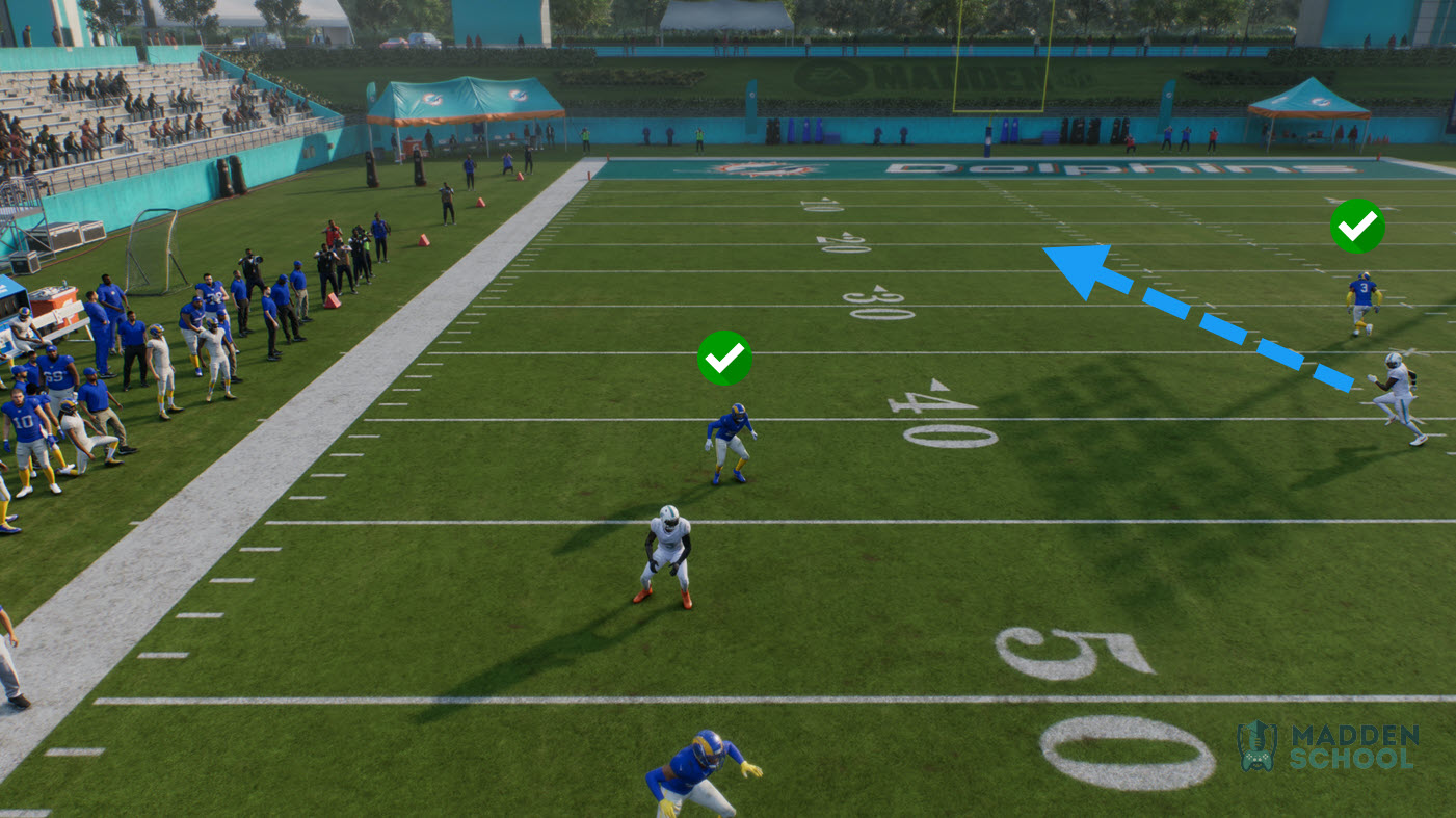 Madden 25 Cover 3 Beater Gun Split Close